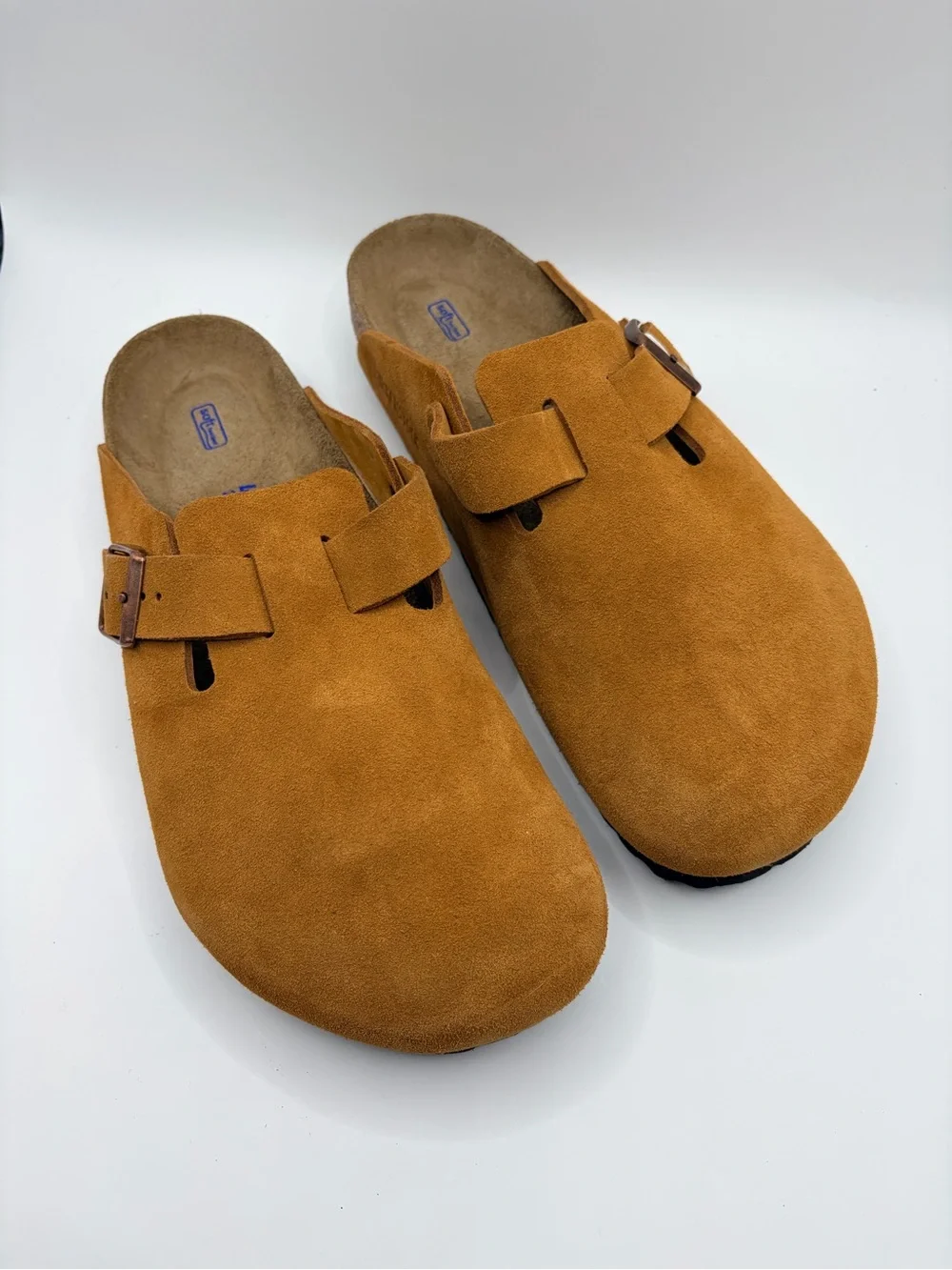 Birkenstock Boston BS Clog in Mink Suede